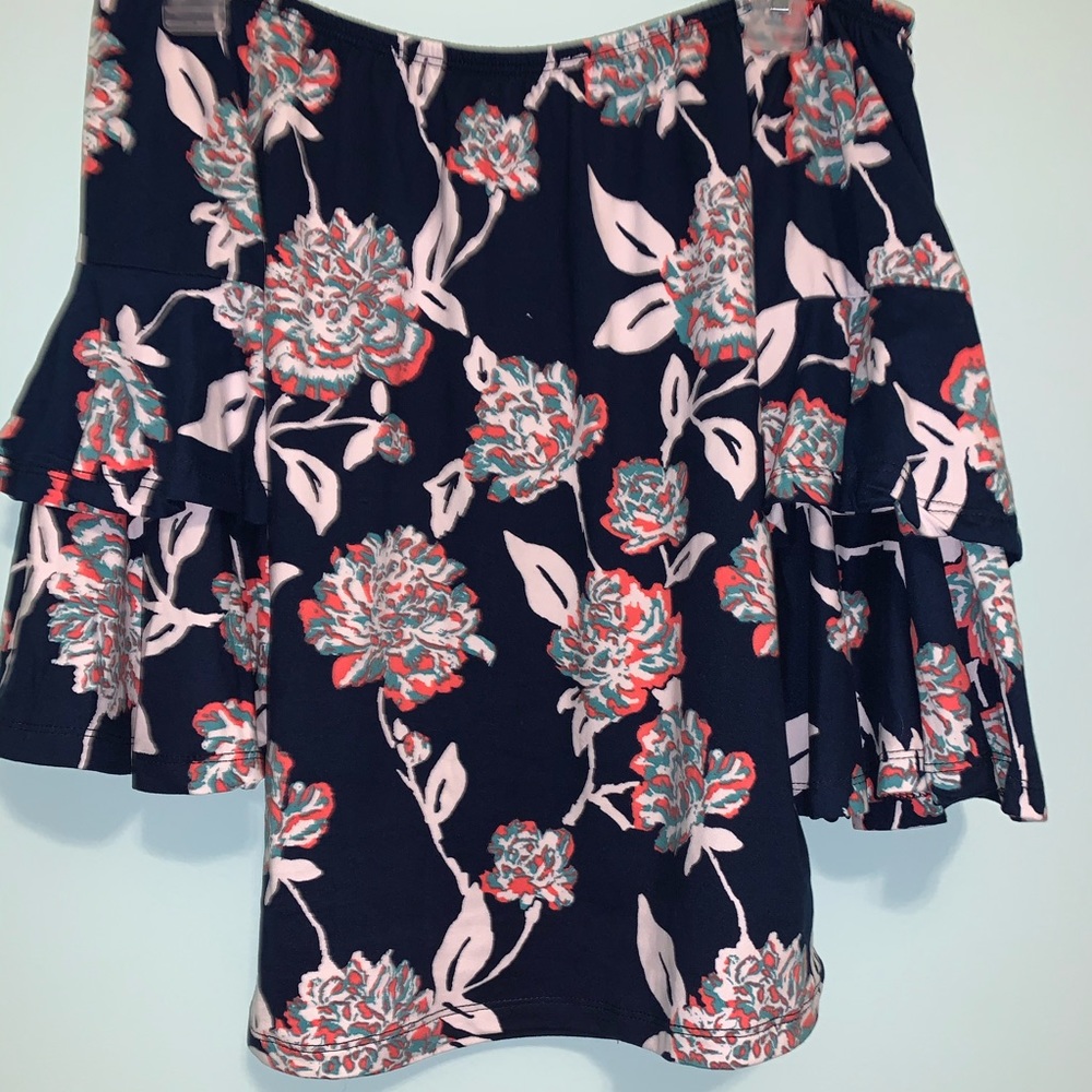 Floral off the shoulder top